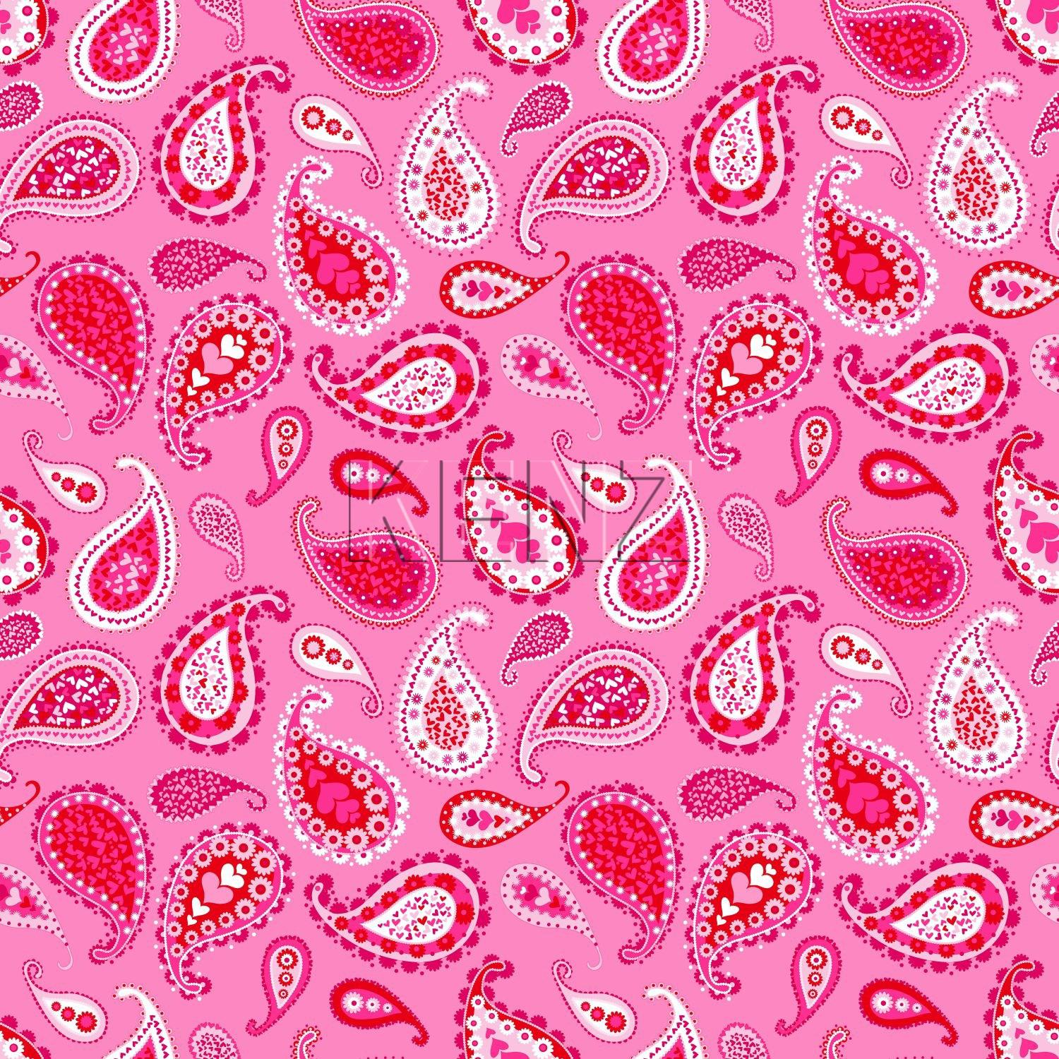 wallpaper paisleys fuchsia pink 115737