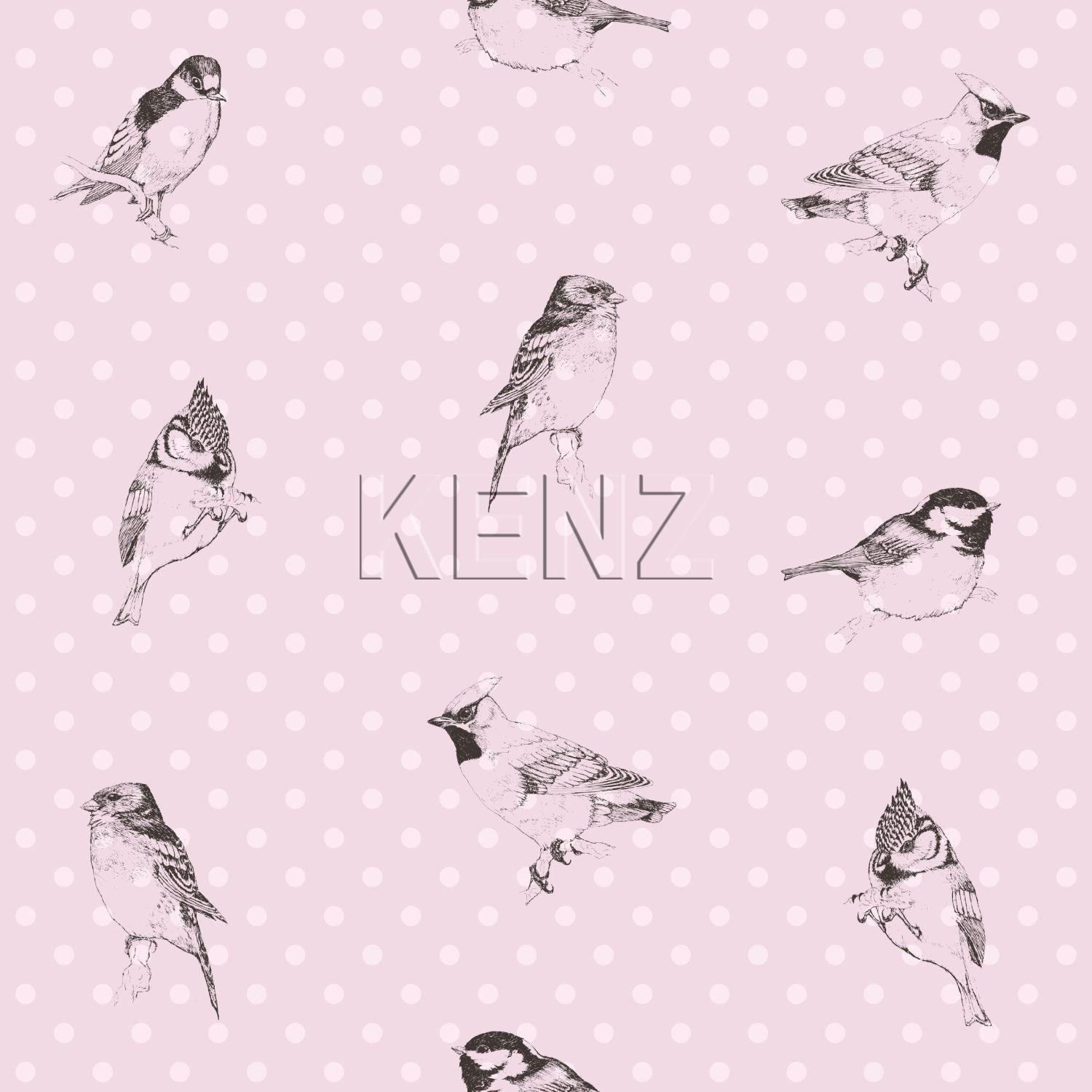 wallpaper birds soft pink 115747