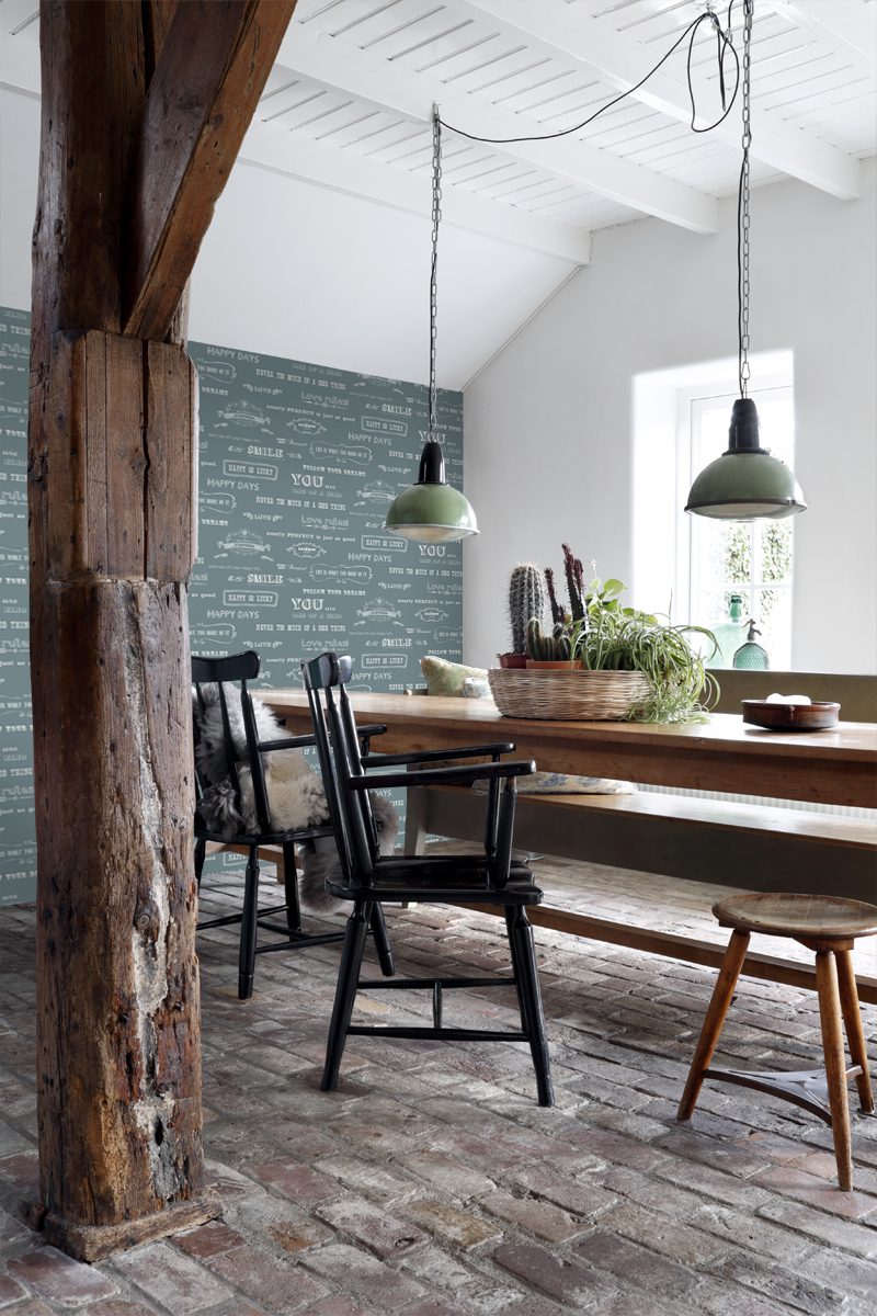 wallpaper chalkboard texts vintage blue 128506