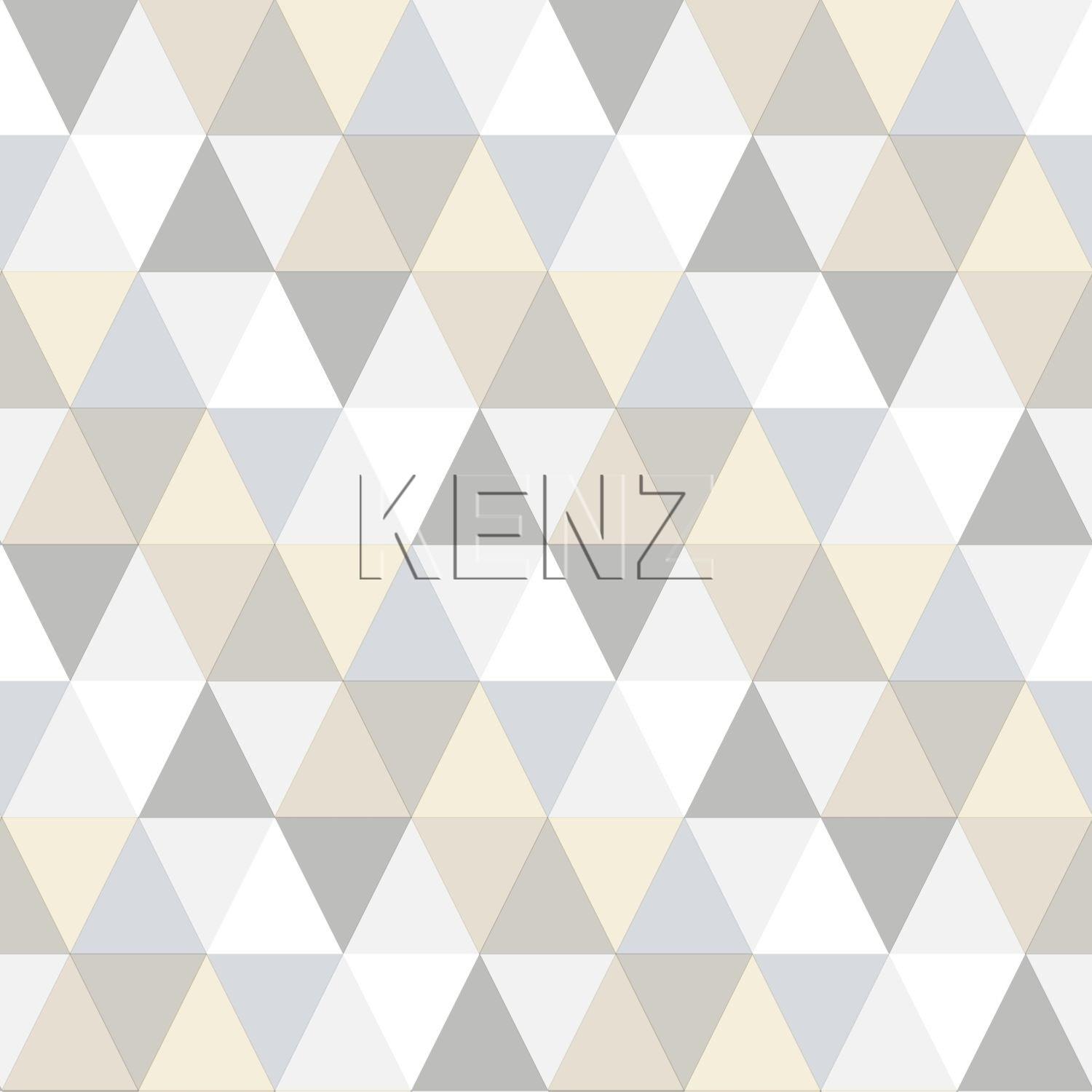 wallpaper triangles light grey, beige and white 128707