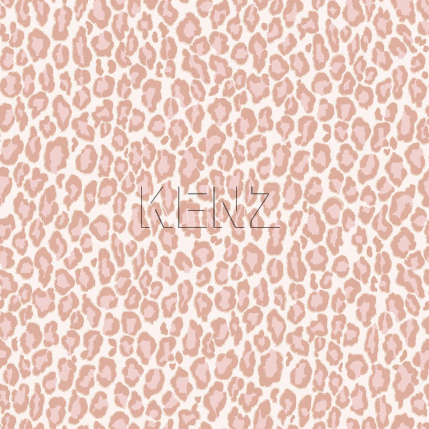 wallpaper panther print peach pink 128821