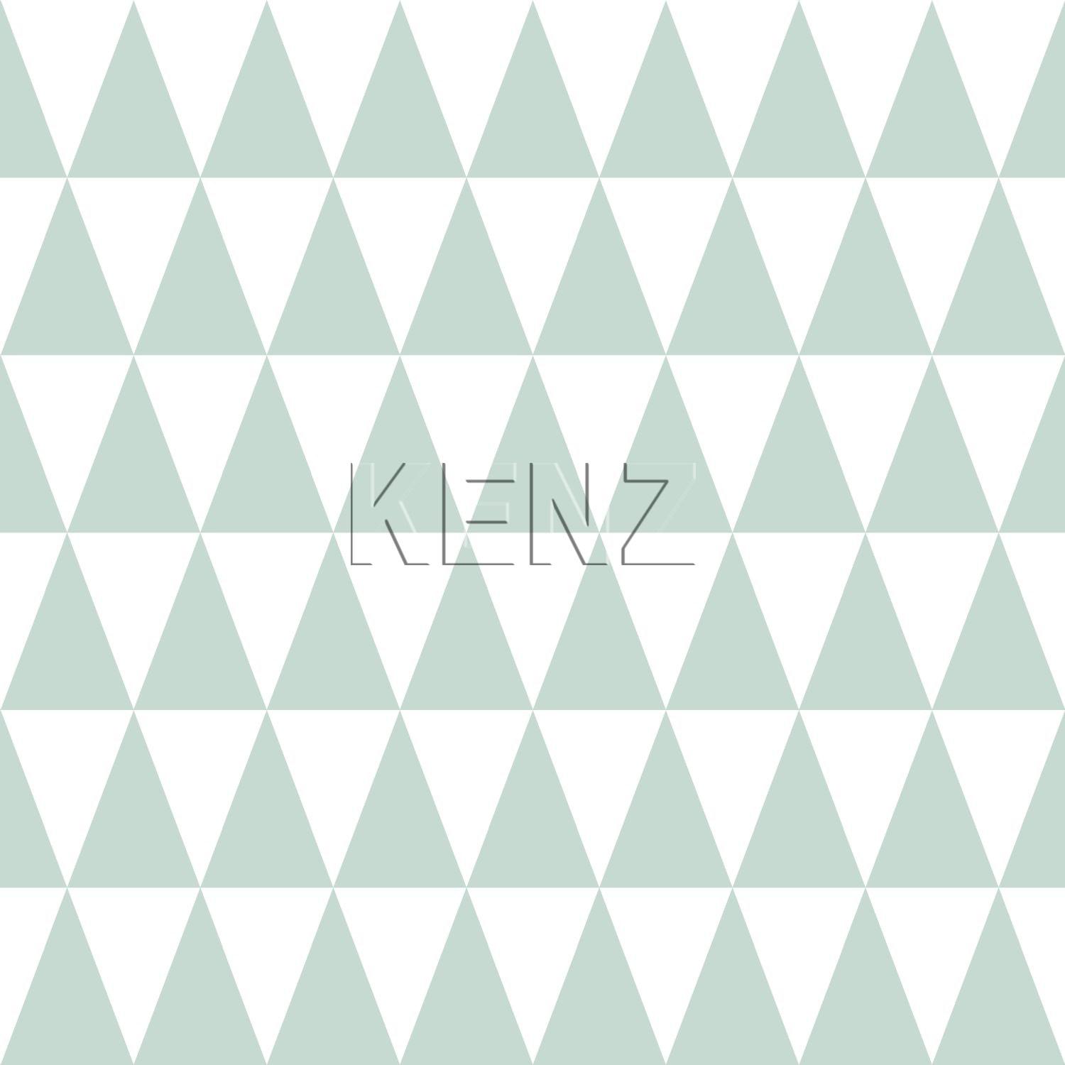 wallpaper graphic geometric triangles mint green and matt white 128843