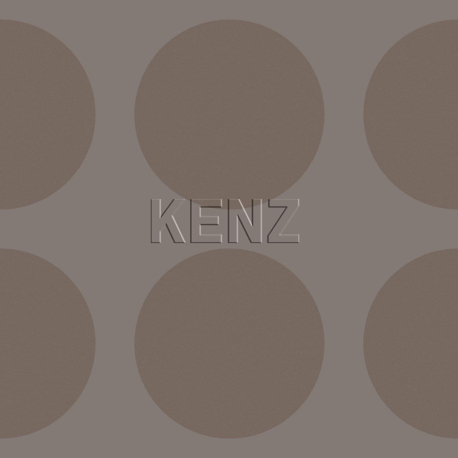 wallpaper spheres on linen structure taupe 135424