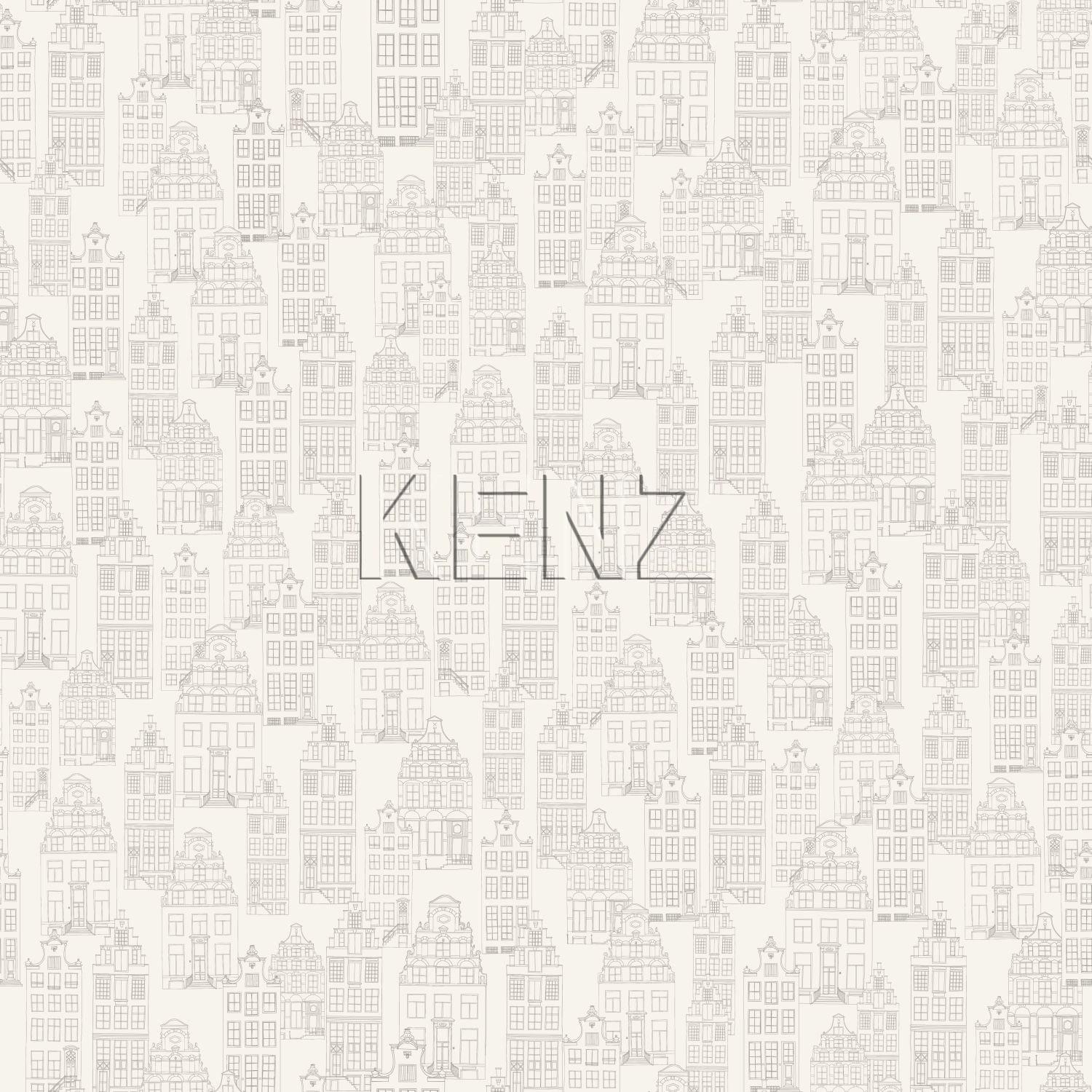 wallpaper Amsterdam houses silver 137710