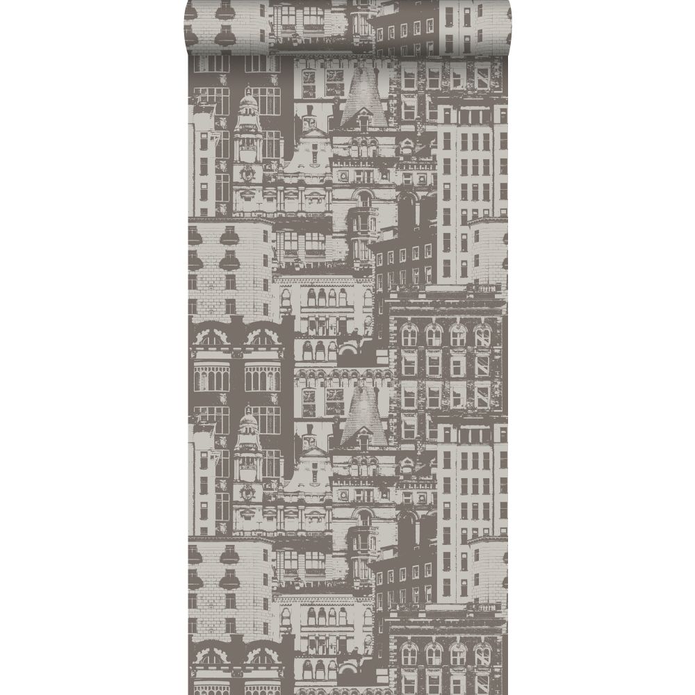 wallpaper buildings brown 138225 2
