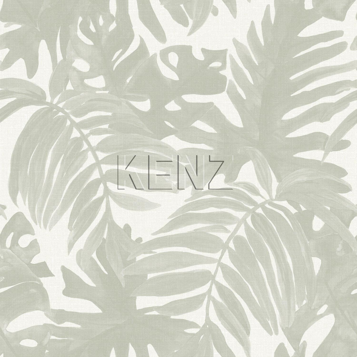 wallpaper tropical leaves light gray 138989