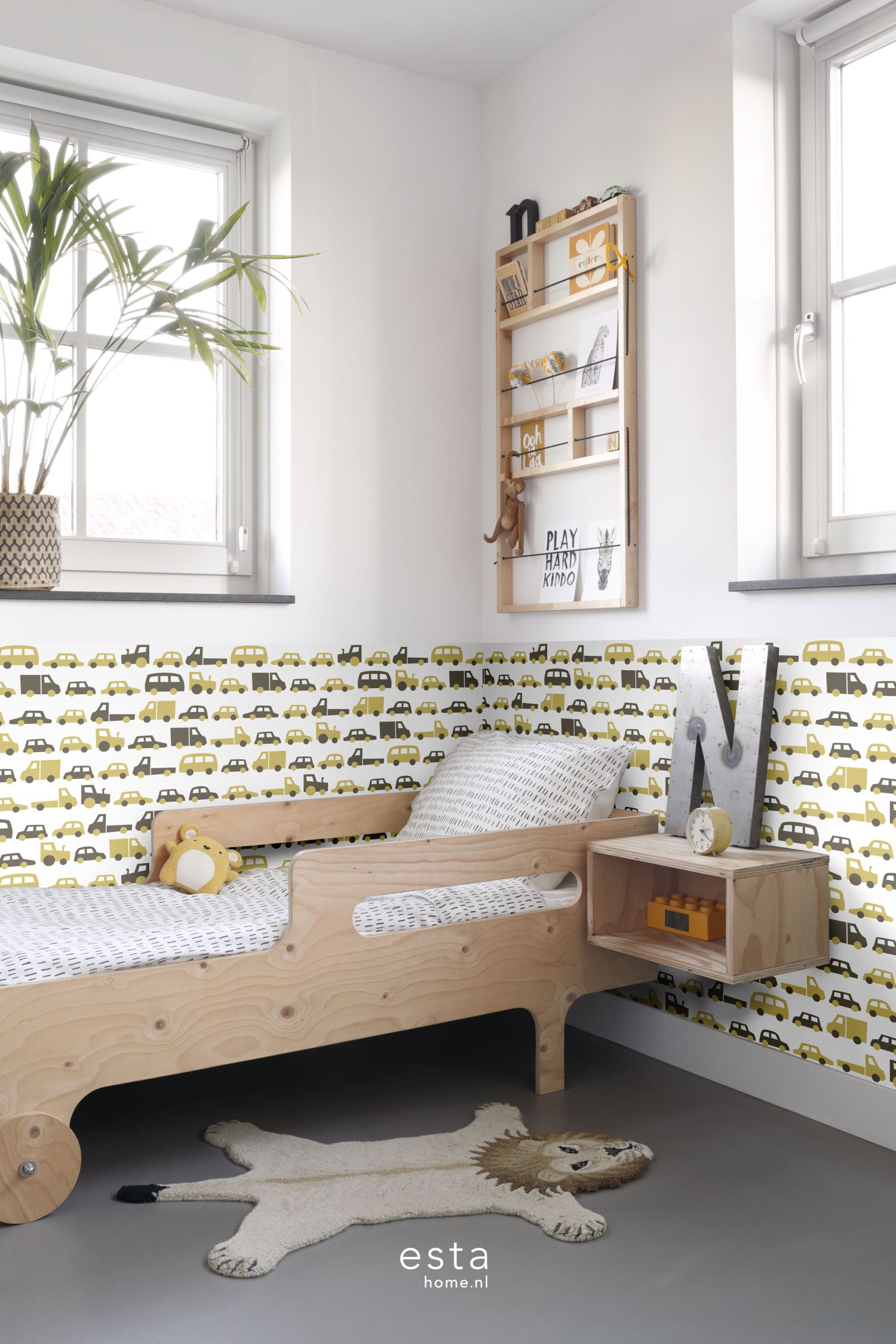 wallpaper cars ocher yellow and brown 139044