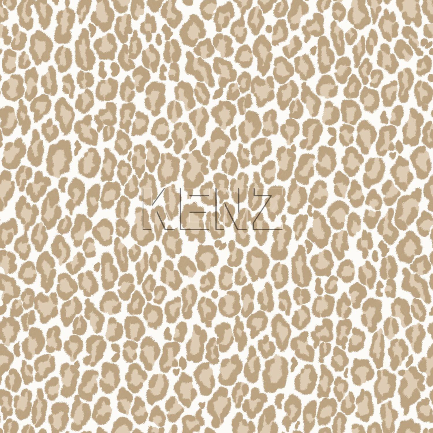 wallpaper leopard print dark beige 139151