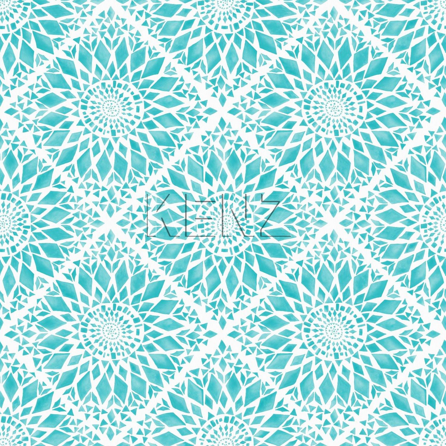 wallpaper tile motif turquoise 148611