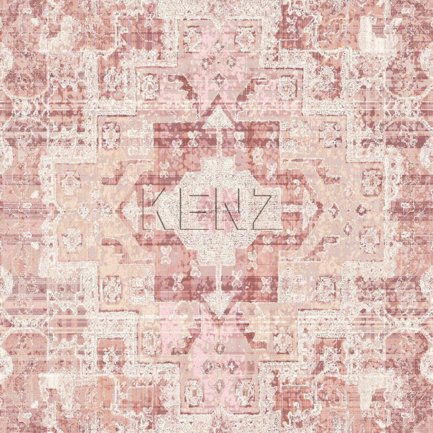 wallpaper oriental kilim carpet peach orange pink 148656