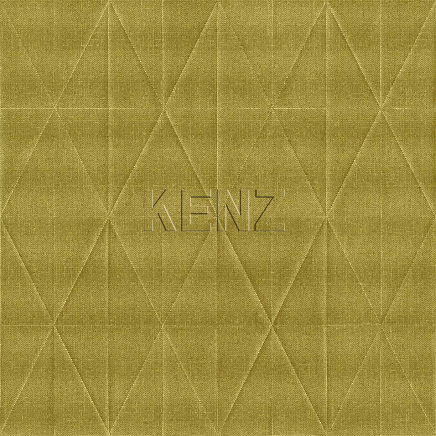 wallpaper origami motif ocher yellow 148711
