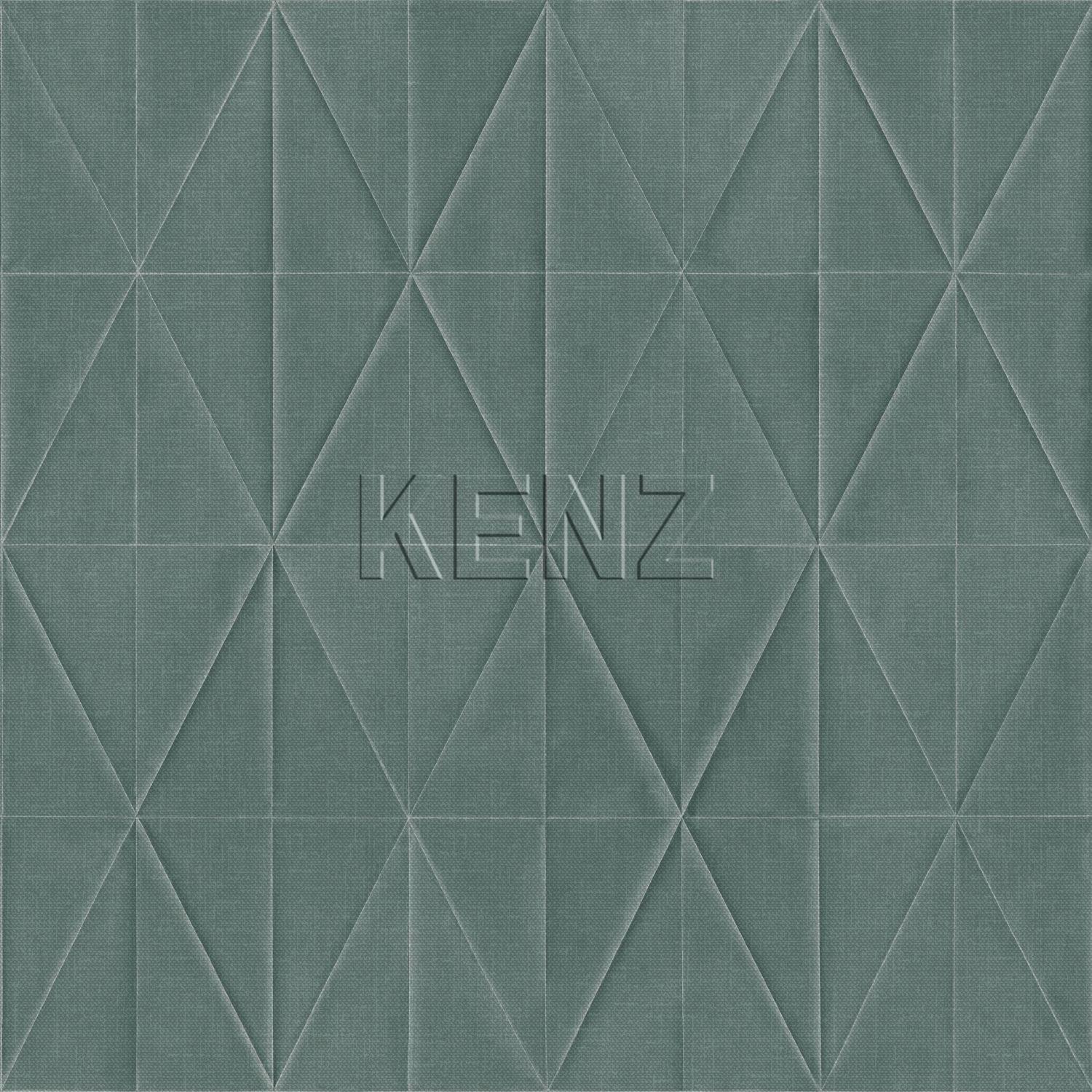 wallpaper origami motif petrol blue 148712
