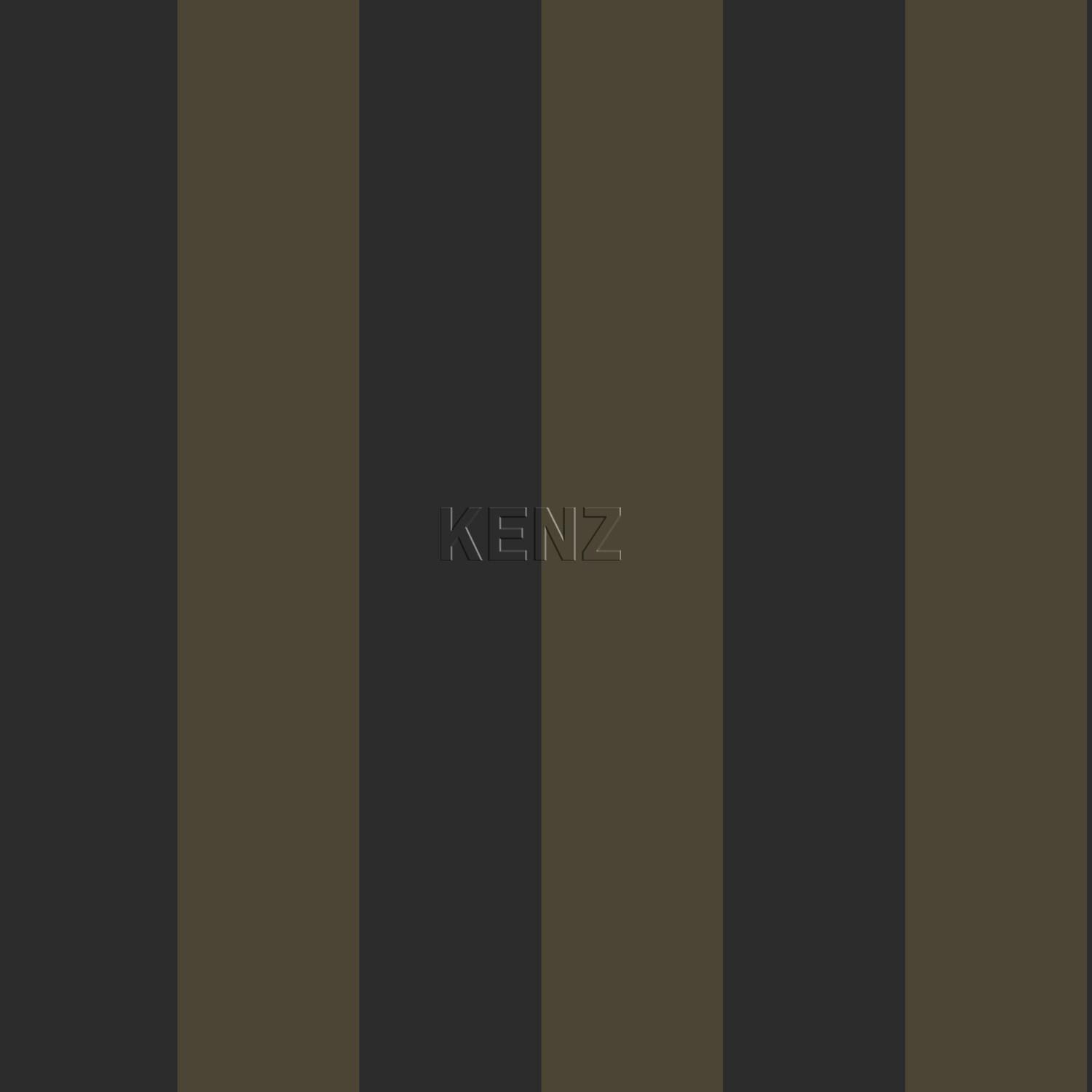 wallpaper stripes black and shiny bronze 326113
