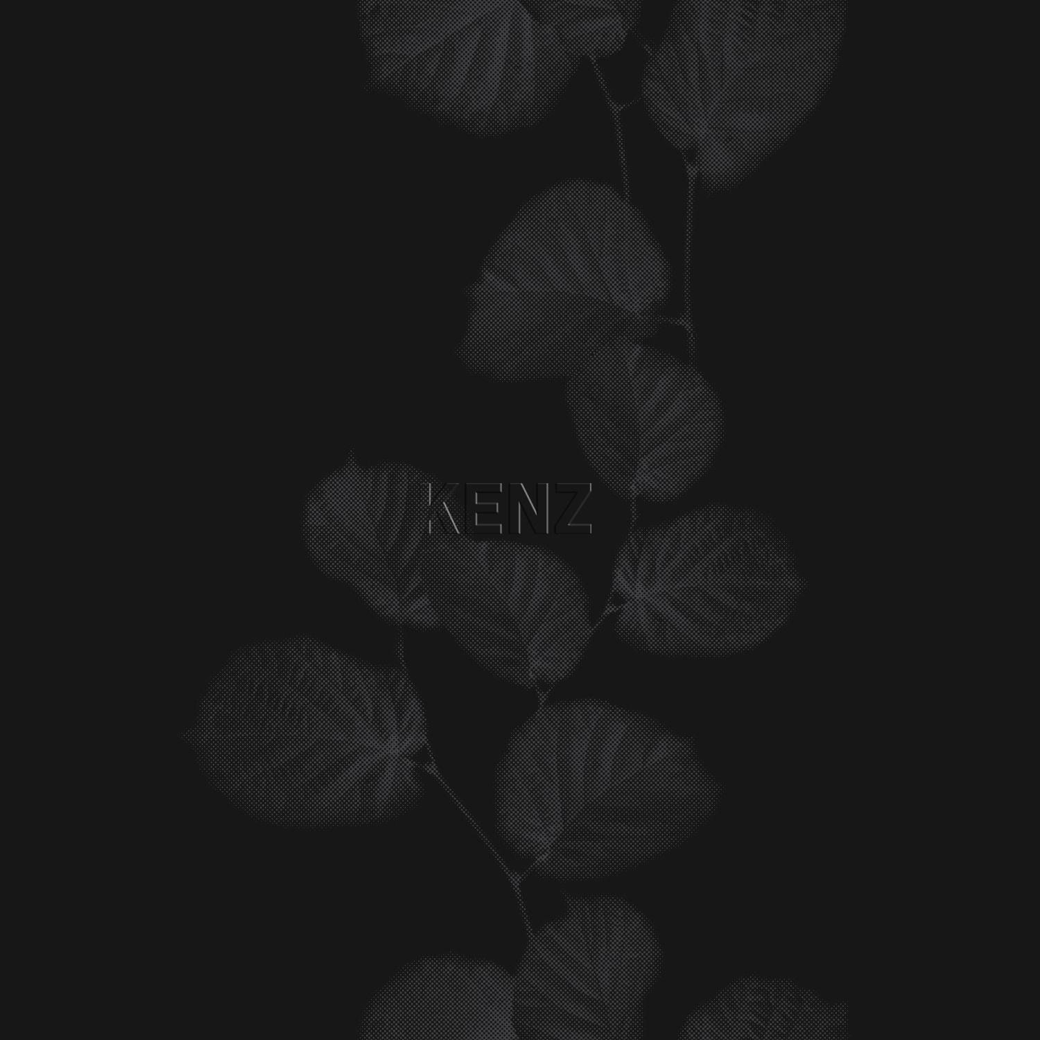 wallpaper leaves black and silver 326336