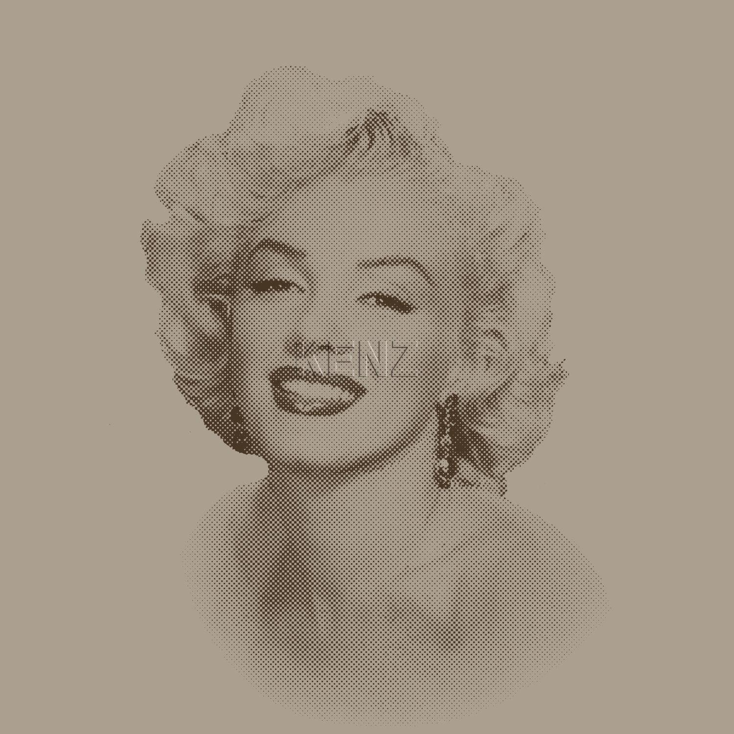 wallpaper Marilyn Monroe shiny bronze 326351