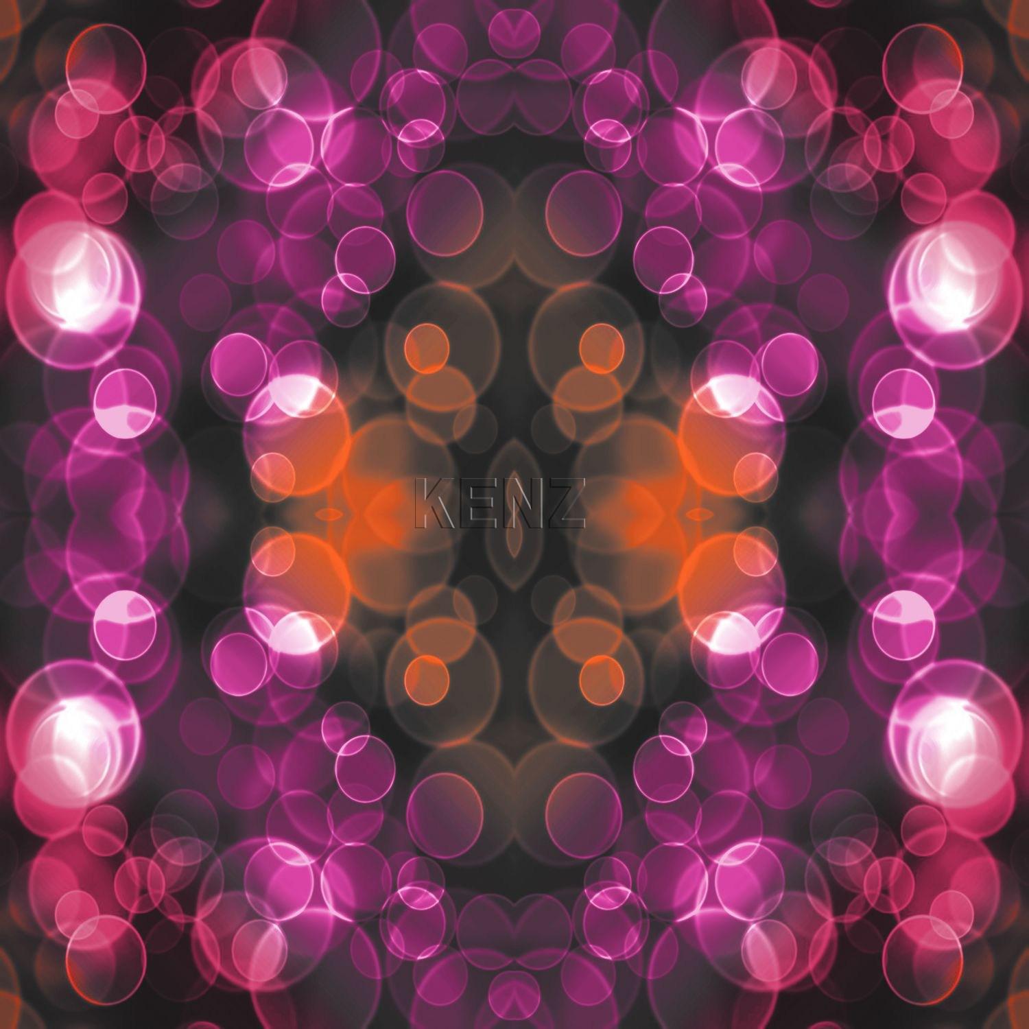 wallpaper kaleidoscope pink and orange 337202