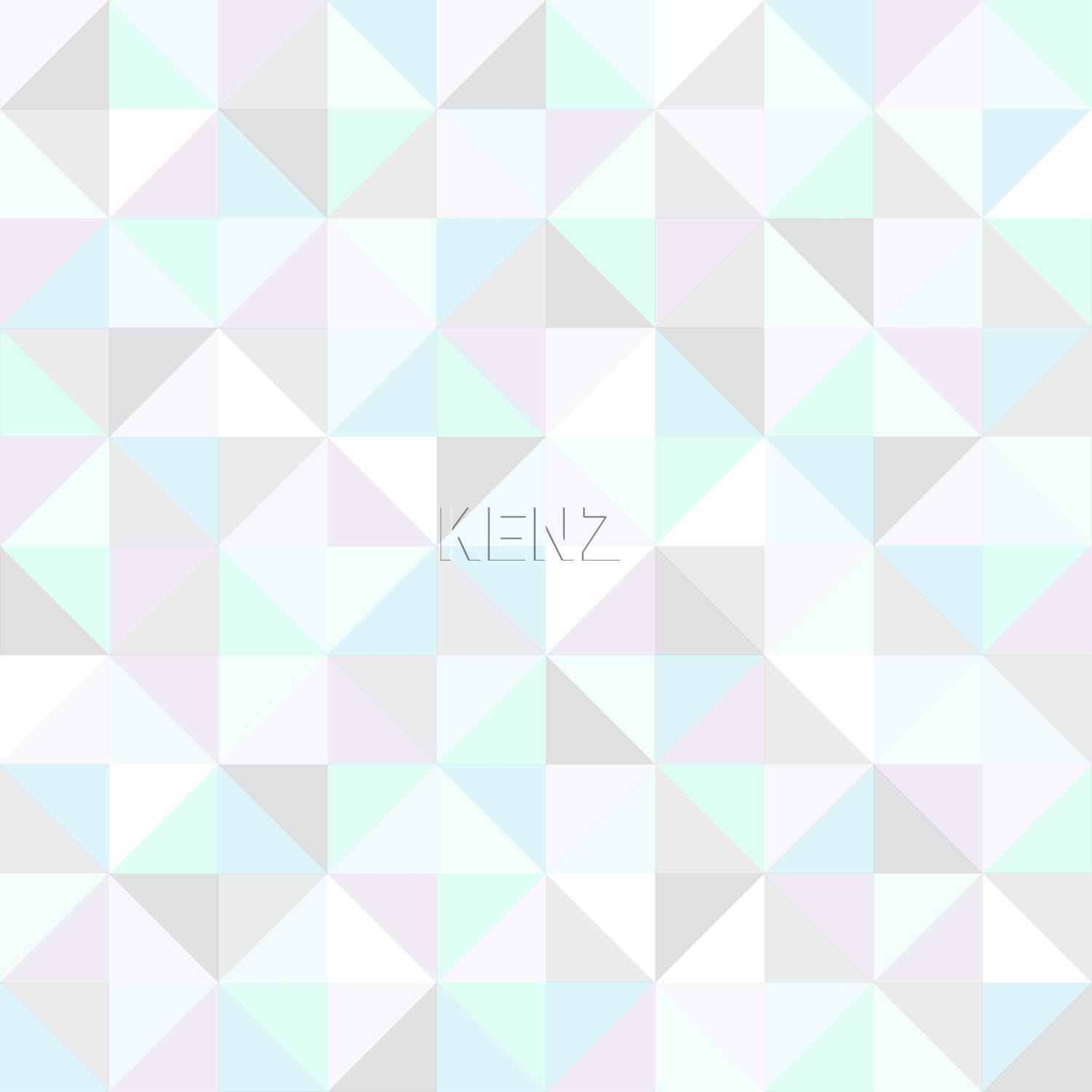 wallpaper triangles pastel purple, mint green, shiny silver gray and pastel blue 337205