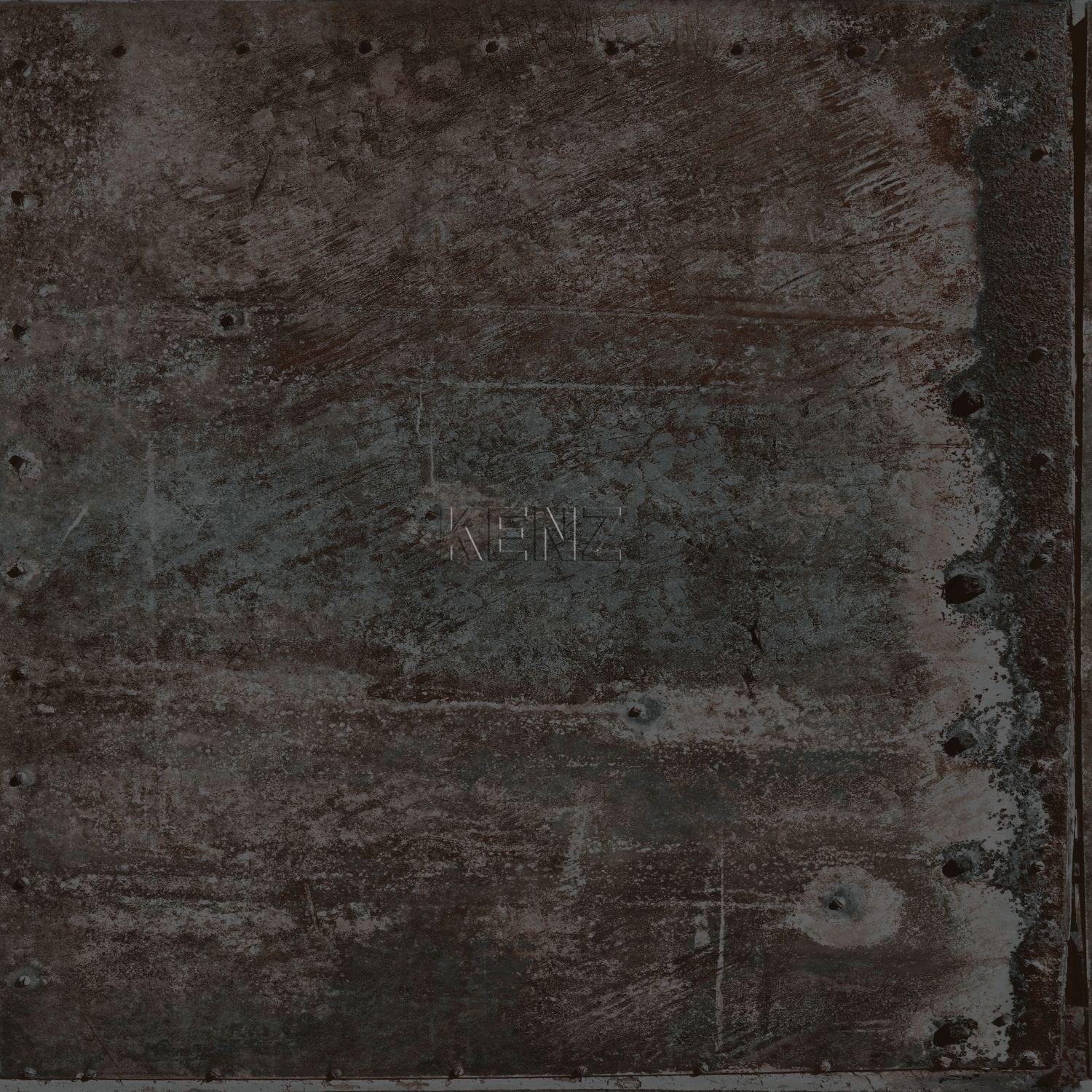wallpaper large weathered rusty metal sheets with rivets black and shiny mother-of-pearl 337227