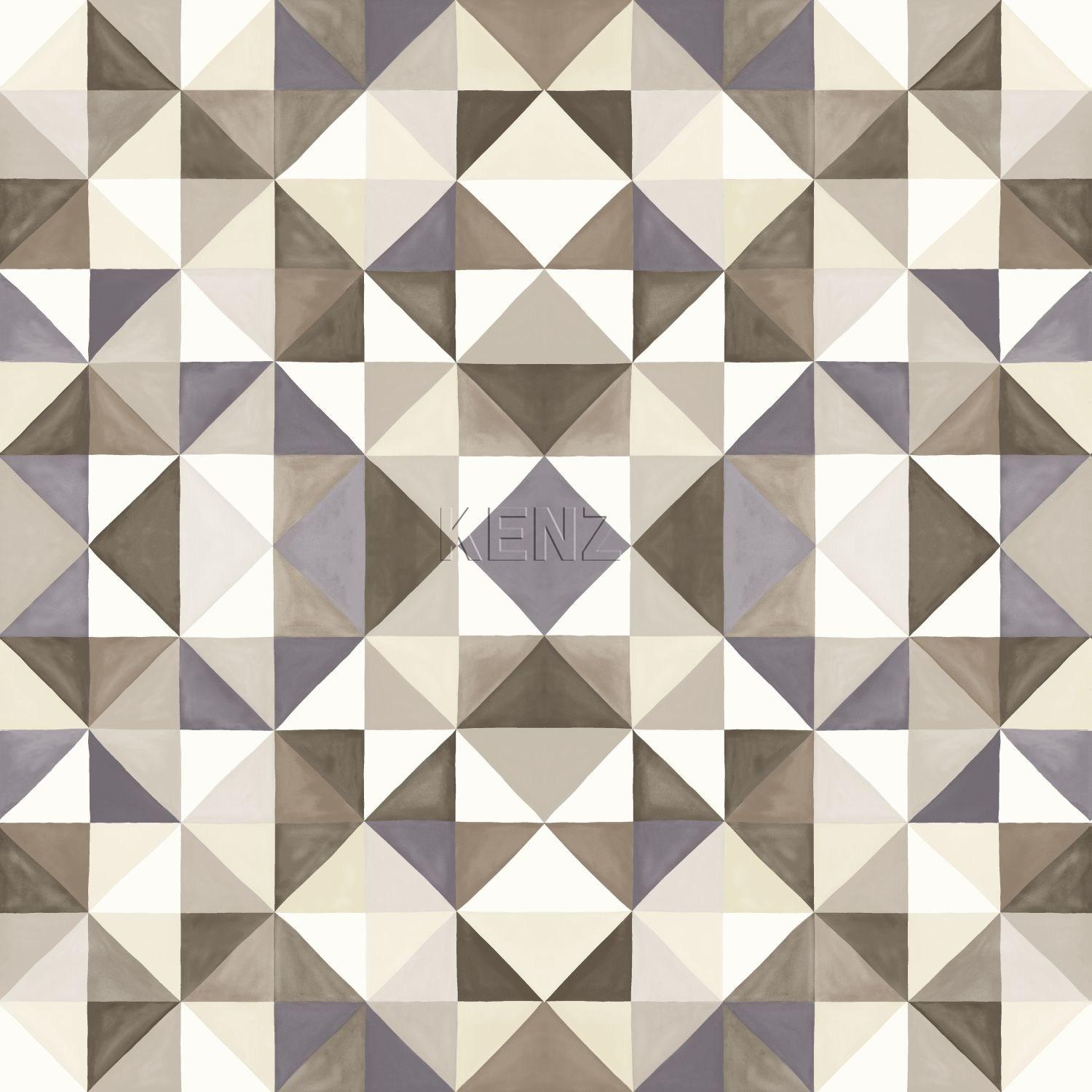 wallpaper cubism brown and beige 346909