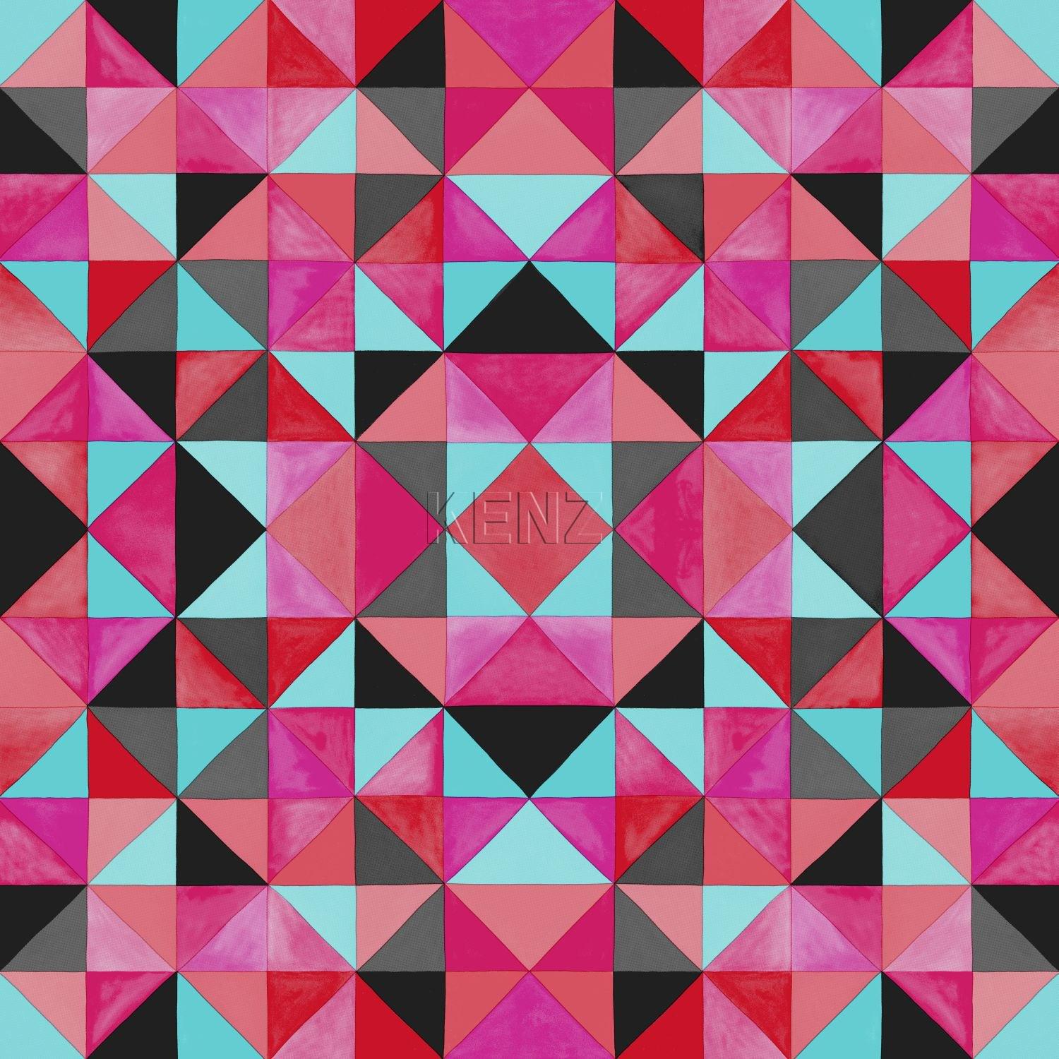 wallpaper cubism red and blue 346911