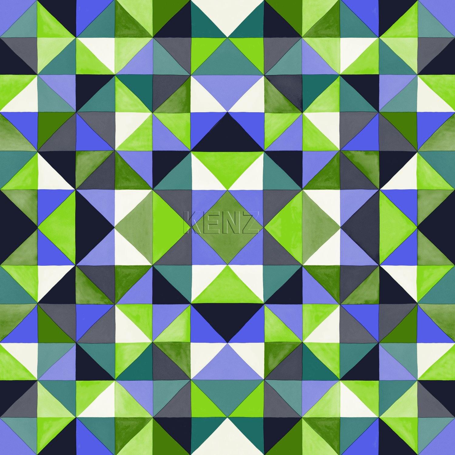 wallpaper cubism green 346914
