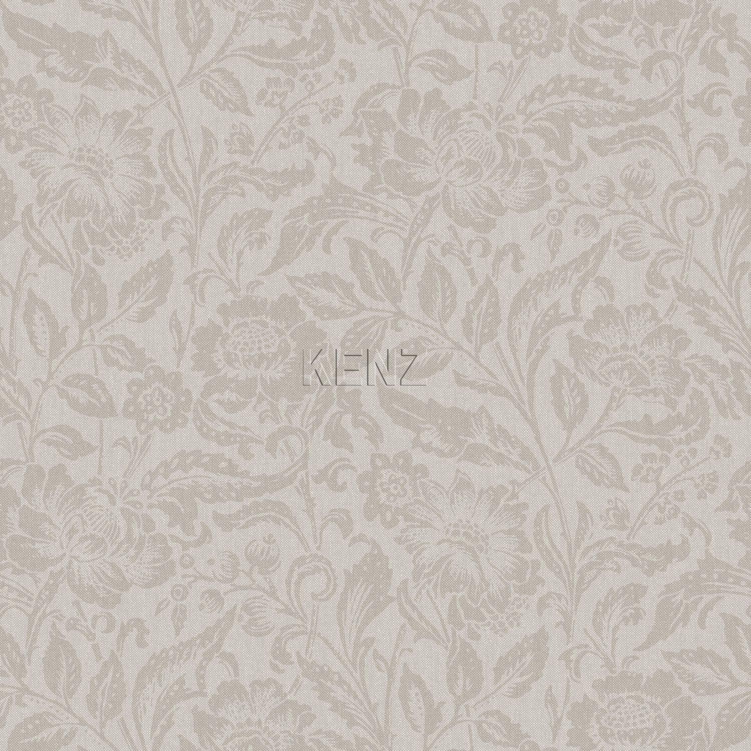 wallpaper flowers light taupe 347023