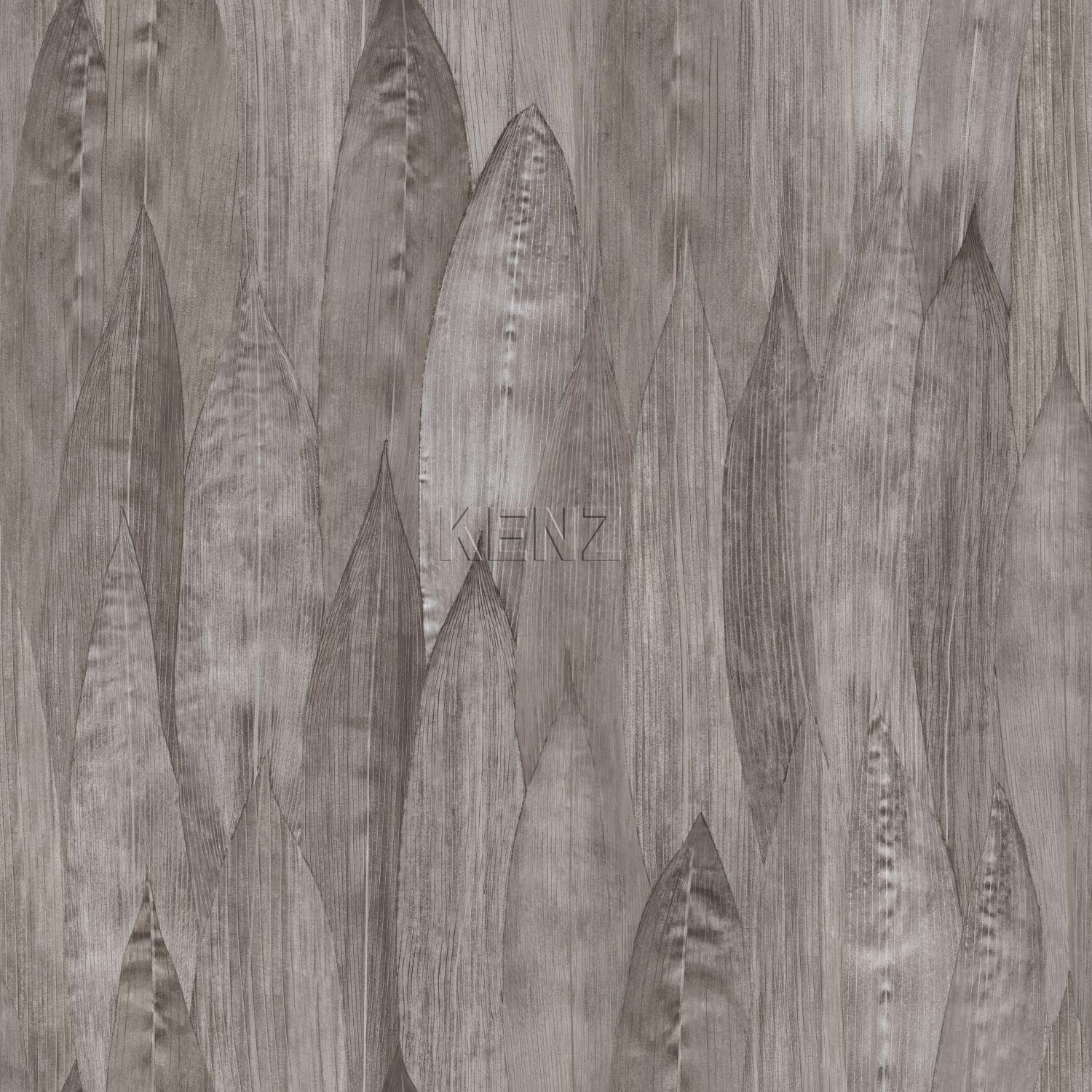 wallpaper leaves dark taupe 347367