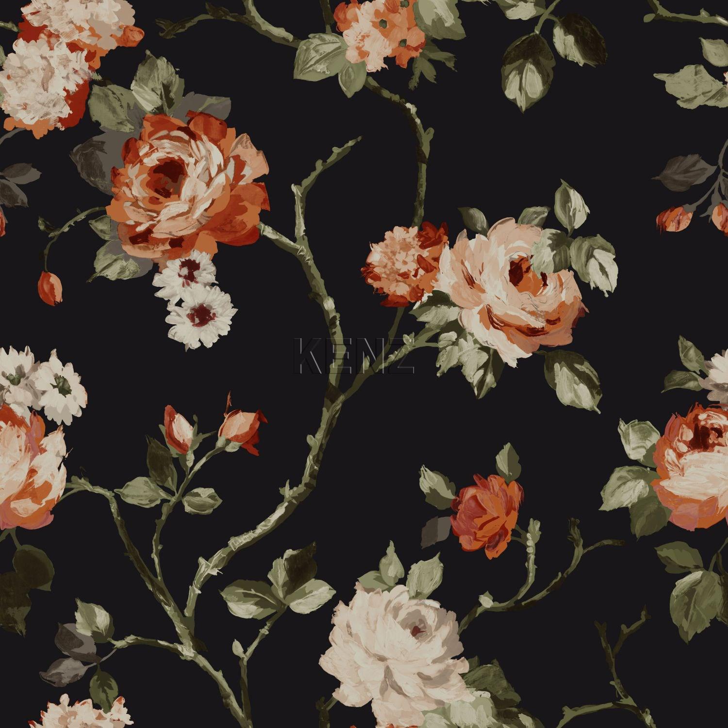 wallpaper flowers black 347431