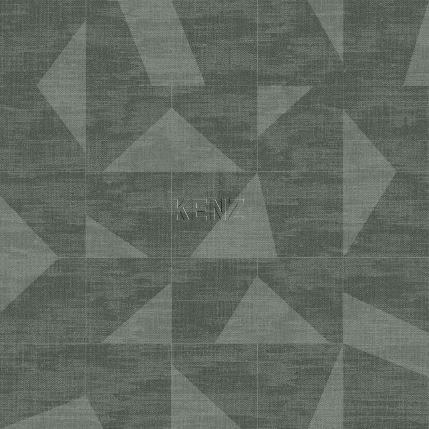 wallpaper graphic motif with woven structure green 347755