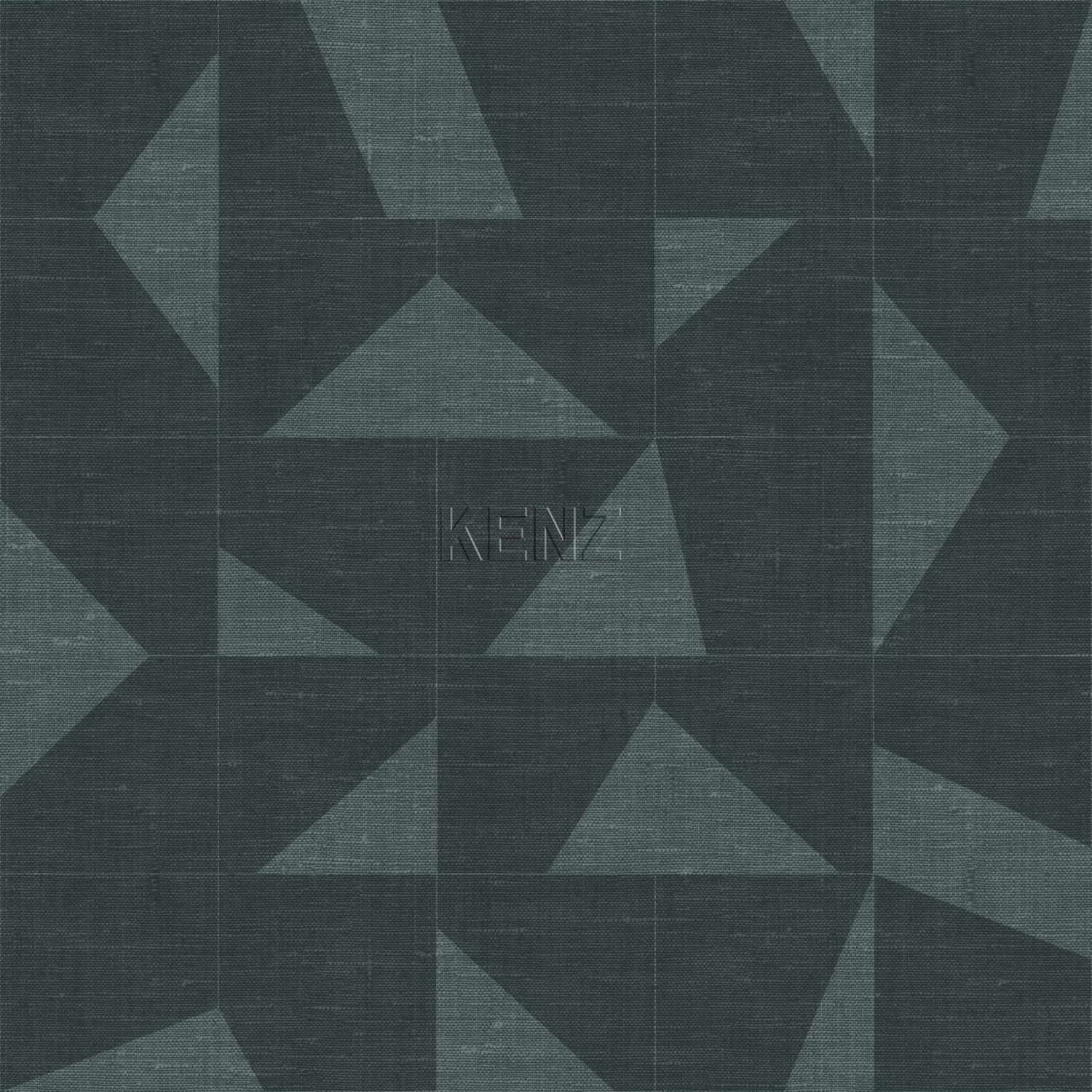 wallpaper graphic motif with woven structure greyish blue 347756
