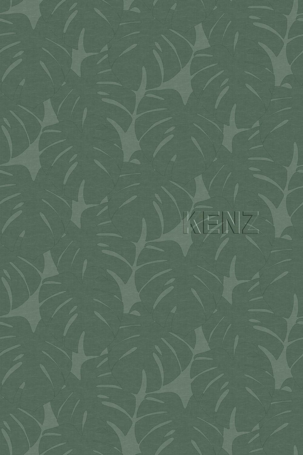 wall mural leaves with woven structure green 357228