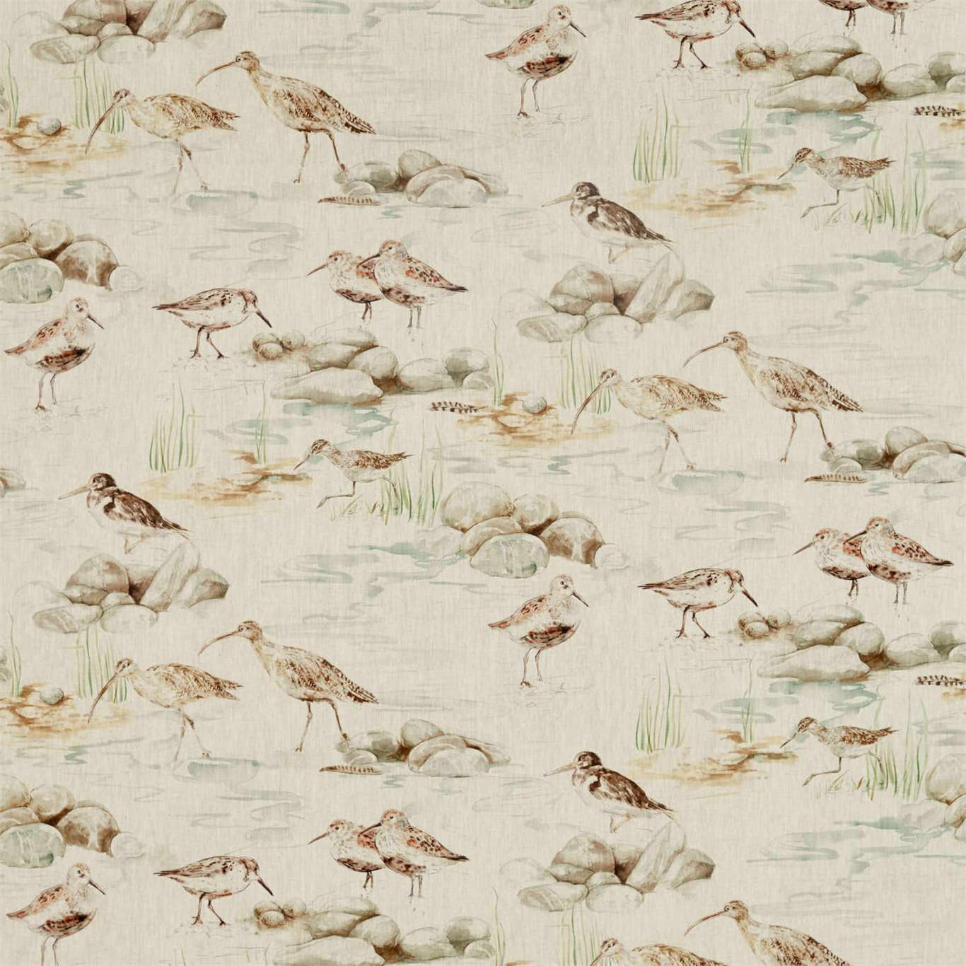 Estuary Birds Linen 2